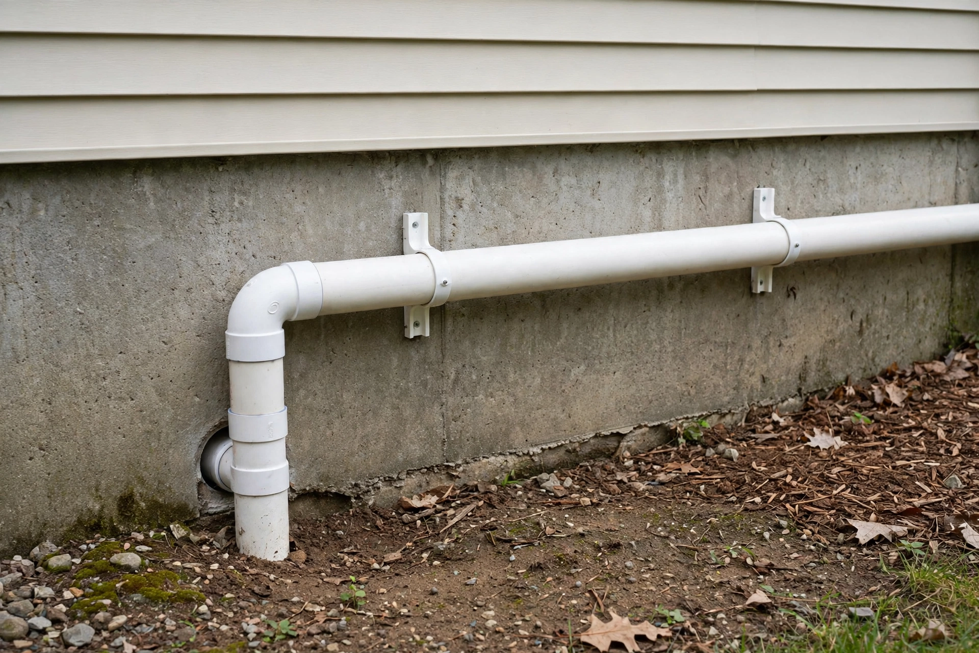 Gas furnace unit in a residential basement in Hooksett, New Hampshire