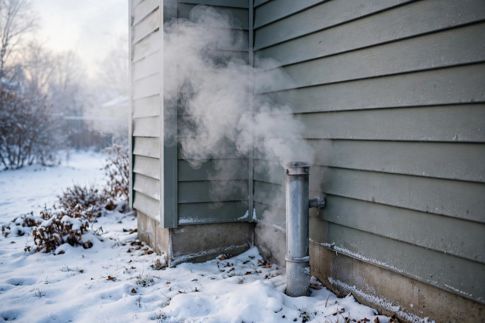 Thermostat being adjusted on a living room wall in a New Hampshire home